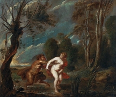 Landscape with Nymph and Satyr.