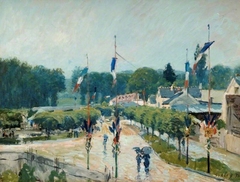 Le 14 juillet à Marly by Alfred Sisley
