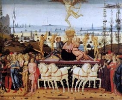 Le Triomphe de l'Amour by Jacopo da Sellaio