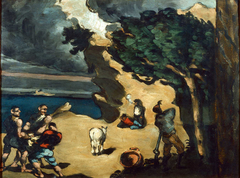 Les Voleurs et l'âne by Paul Cézanne