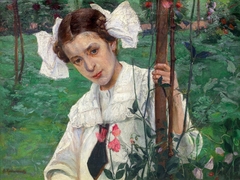 Madeleine in the Garden by Eugeniusz Kazimirowski