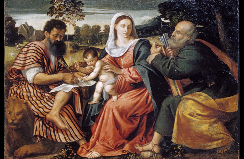 Madonna and Child with Saints Mark and Peter