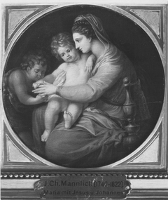 Madonna mit Kind und Johannesknaben by Johann Christian von Mannlich