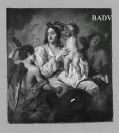 Madonna mit Kind und musizierenden Engeln by Anthony van Dyck