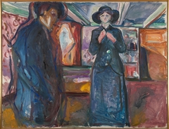 Man and Woman by Edvard Munch