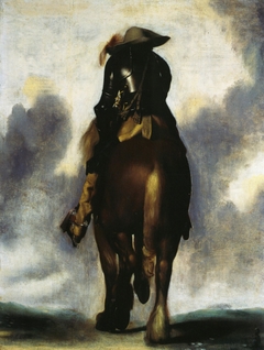 Man on Horseback Seen From Behind by Gerard ter Borch