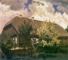 Manor house in Bohdanów. by Ferdynand Ruszczyc