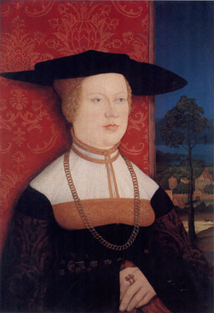 Margarethe Vöhlin, Wife of Hans Roth [obverse] by Bernhard Strigel