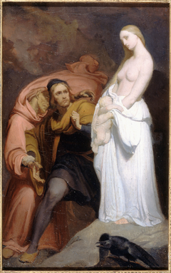 Marguerite tenant son enfant mort by Ary Scheffer