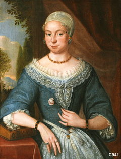 Maria de Veer (1681-1759). Tweede echtgenote van Meynard Merens by Harmen Serin