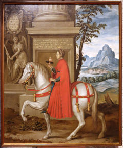 Matilde de Canossa a caballo by Paolo Farinati