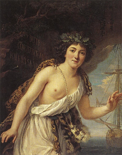 Mlle Lange as Sylvie by Jean-François Gilles Colson