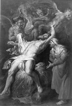 Mocking of Hiob by Peter Paul Rubens