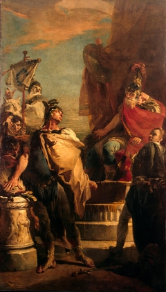 Mucius Scaevola before Porsenna by Giovanni Battista Tiepolo