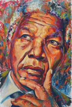 Nelson Mandela by Tachi