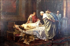 Nero before the corpse of his mother, Agrippina the Younger by Arturo Montero y Calvo