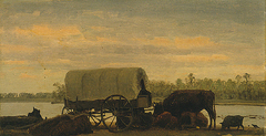 Nooning on the Platte by Albert Bierstadt