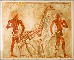 Nubians with a Giraffe and a Monkey, Tomb of Rekhmire by Nina M Davies