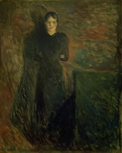 Lady in Black (Olga Buhre) by Edvard Munch