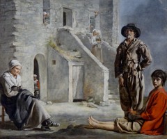 Peasants Before Their House by Louis Le Nain
