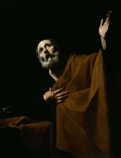Penitent Saint Peter by Jusepe de Ribera