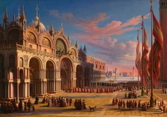 Piazza di San Marco, Venice by Carl Ludwig Rundt