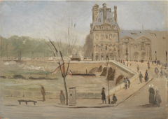 Pont Royal in Paris. Sketch by David Jacobsen