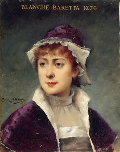 Portrait de Blanche Baretta (1855-1939), sociétaire de la Comédie-Française