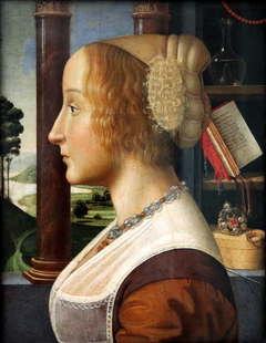Portrait in profile of a Woman