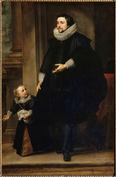 Portrait of a Gentleman with his Son by Anthony van Dyck