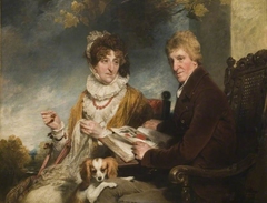 Portrait Of A Man And Woman by William Owen