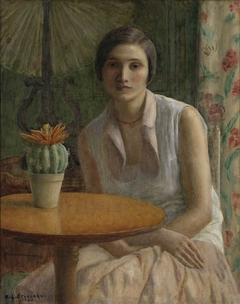 Portrait of a Woman (with Cactus) by Frederick Carl Frieseke