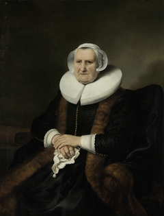 Portrait of an Old Lady, Possibly Elisabeth Bas by Ferdinand Bol