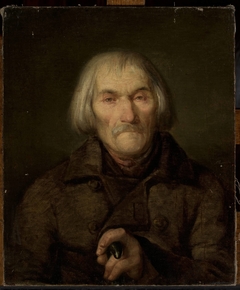 Portrait of an old man by Aleksander Rycerski