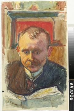 Portrait of Edvard Richter by Magnus Enckell