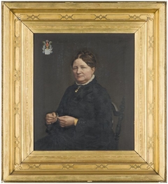 Portrait of Femke Feenstra (1827-1900) by Johannes Hendricus Doodkorte