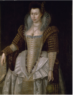 Portrait of Lady Raleigh (née Elizabeth Throckmorten) (1565-1647) by Unknown Artist