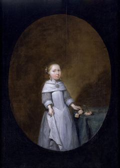 Portrait of Lijsbeth Craeyvanger (1653–?) by Caspar Netscher
