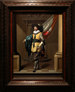 Portrait of Loef Vredericx (1590-1668) as an Ensign by Thomas de Keyser