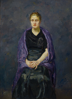 Portrait of Mink with Violet Shawl