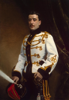 Portrait of P. M. Rayevsky, Cornet of the Life-Guards Hussar Regiment by Ernst Friedrich von Liphart