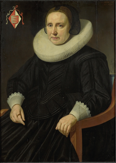 Portrait of Sara Sweerts de Weert (b. 1579), second wife of Antonius Antonides van der Linden by Hendrik Meerman