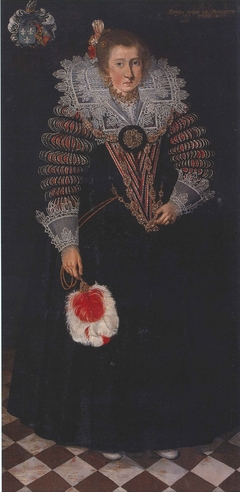 Portrait of Sophia Anna van Pipenpoy, Lady of Merchten by LJ Woutersin