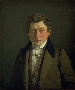 Portrait of the Artist´s Cousin and Brother-in-Law, the Grocer Christian Petersen by Christen Købke