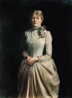 Portrait of the artist's wife by Wojciech Kossak