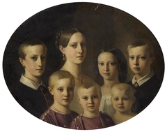 Portrait of the Oldenburg Children by Vital Jean De Gronckel