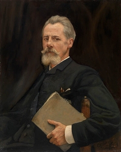 Portrait of the painter Louis Derickx by Charles Verlat