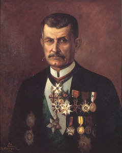 Portrait of Viscount Philippe de Tarrazi (1865 - 1956) by Moustafa Farroukh