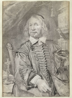 Portret van Andreas van der Kruyssen, priester te Amsterdam by Cornelis Visscher II