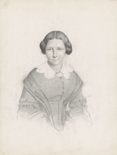 Portret van een jonge vrouw, van voren by Jan Cornelis van Rossum